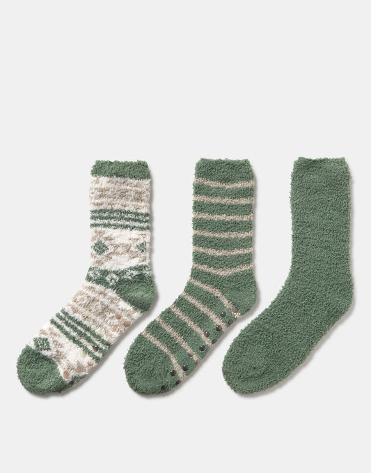 Set of 3 fluffy fantasy socks for men