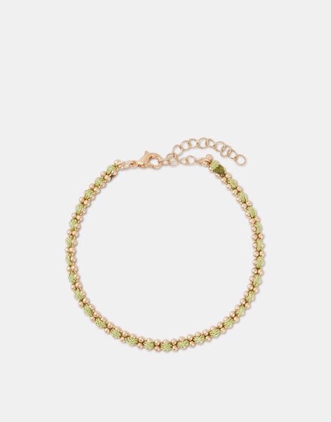 Bracciale in oro con filo