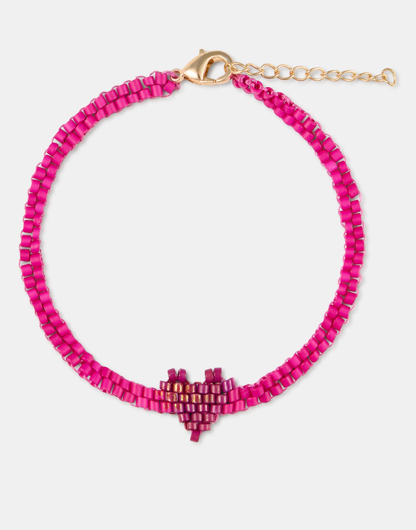 Bracciale con perline e cuore