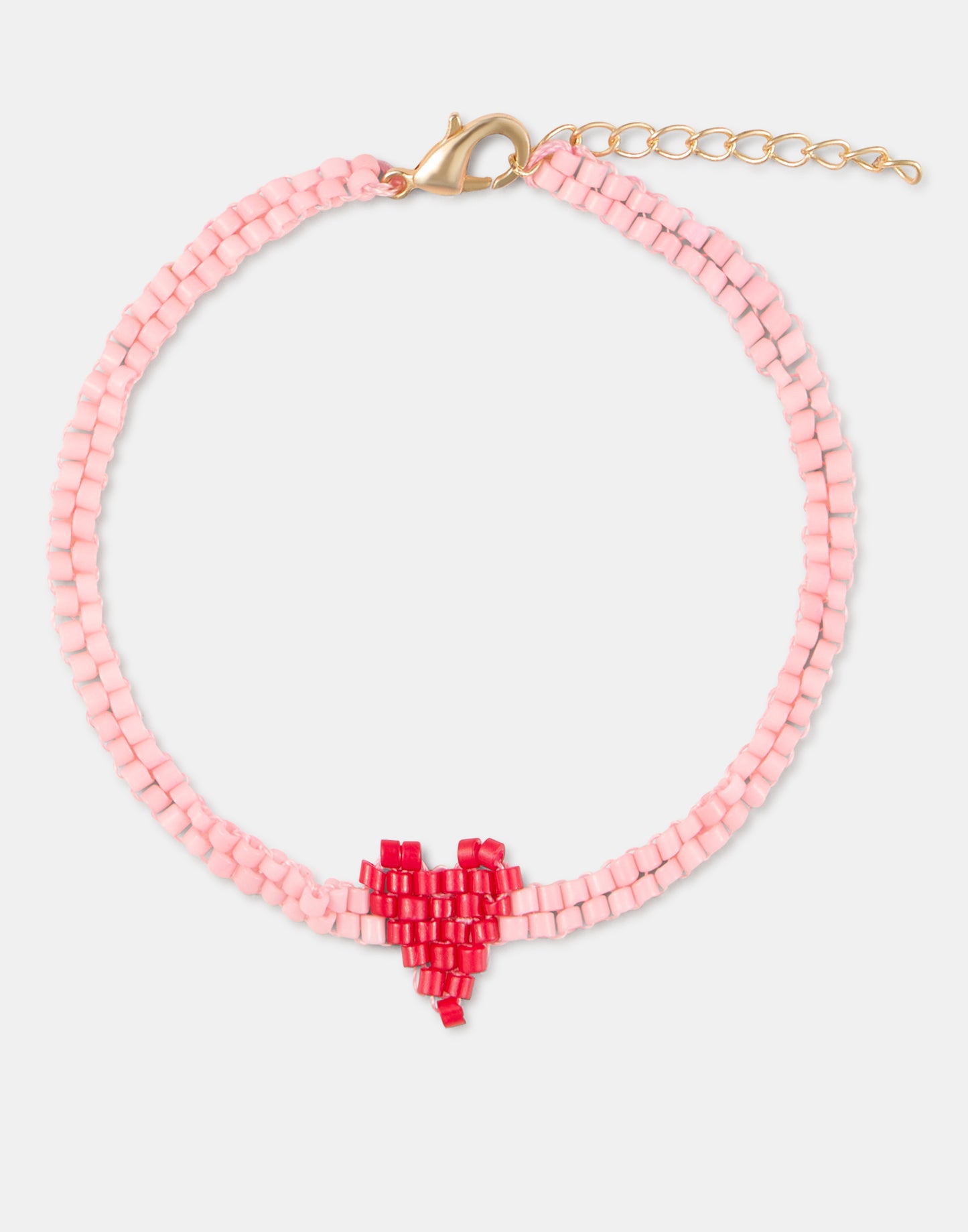 Bracciale con perline e cuore