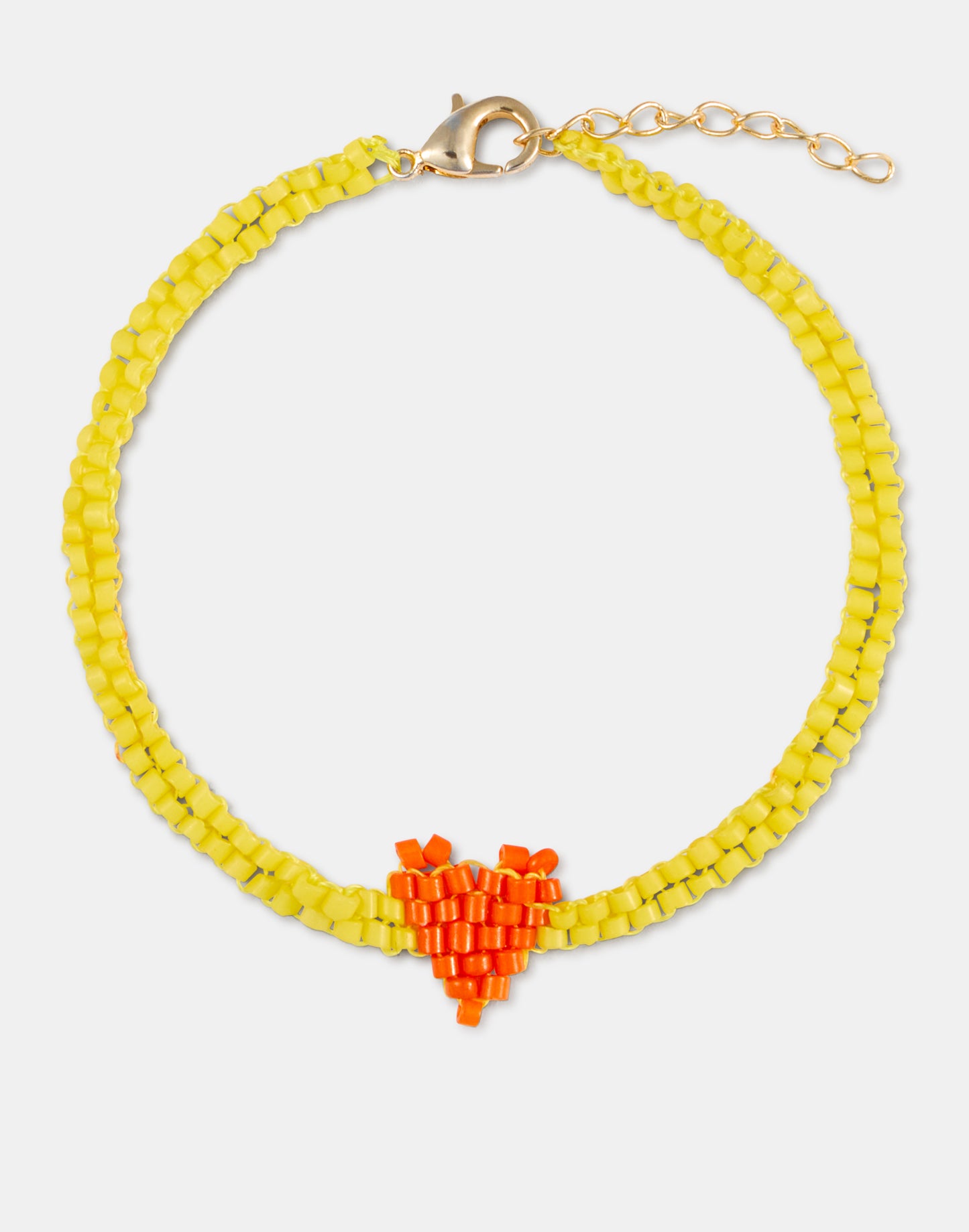 Bracciale con perline e cuore