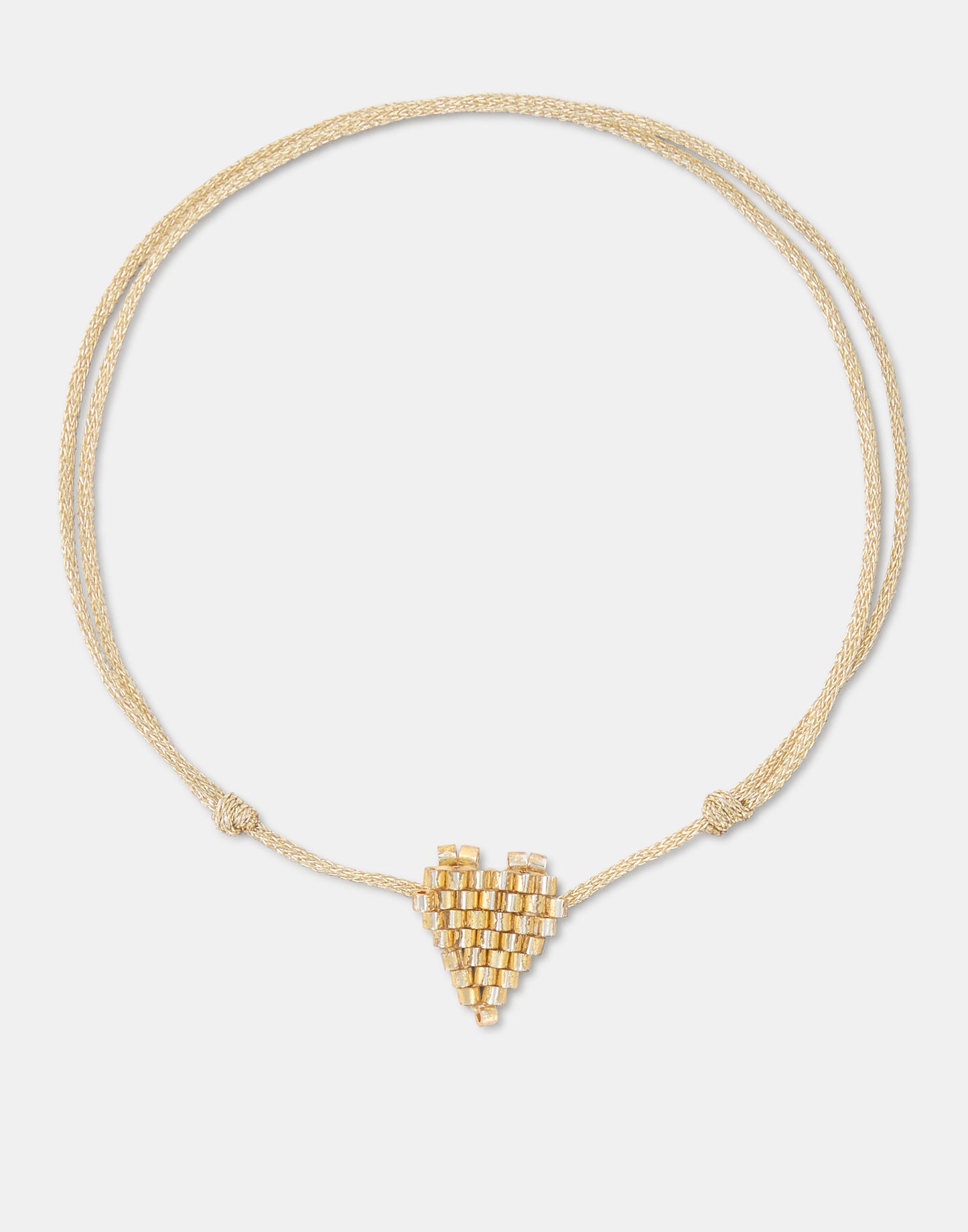 Metallic heart bracelet