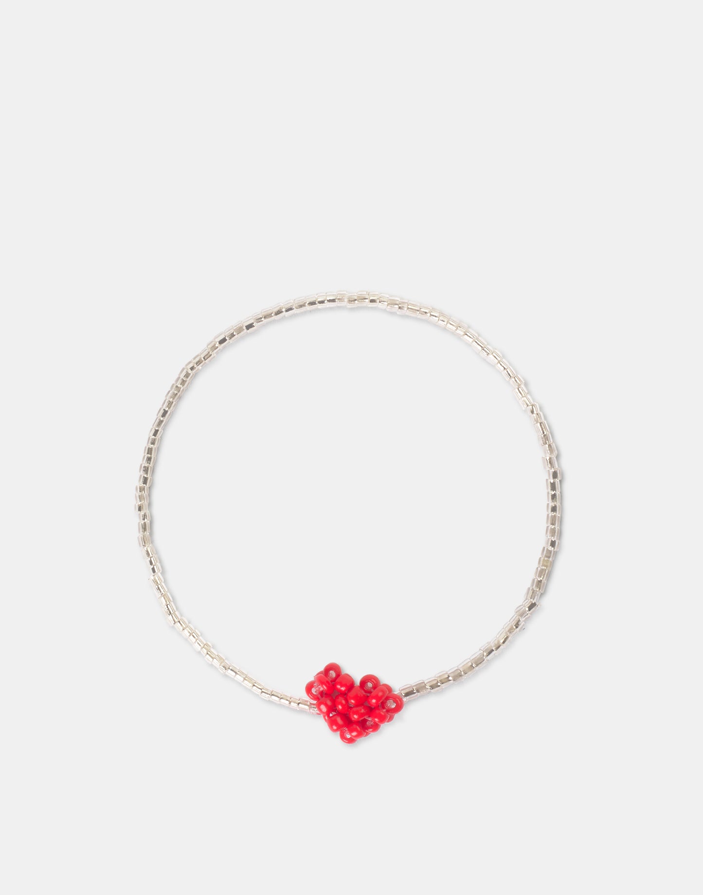 Bracciale con perline a forma di cuore