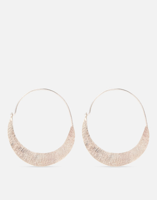 Boucles d'oreilles anneau plat