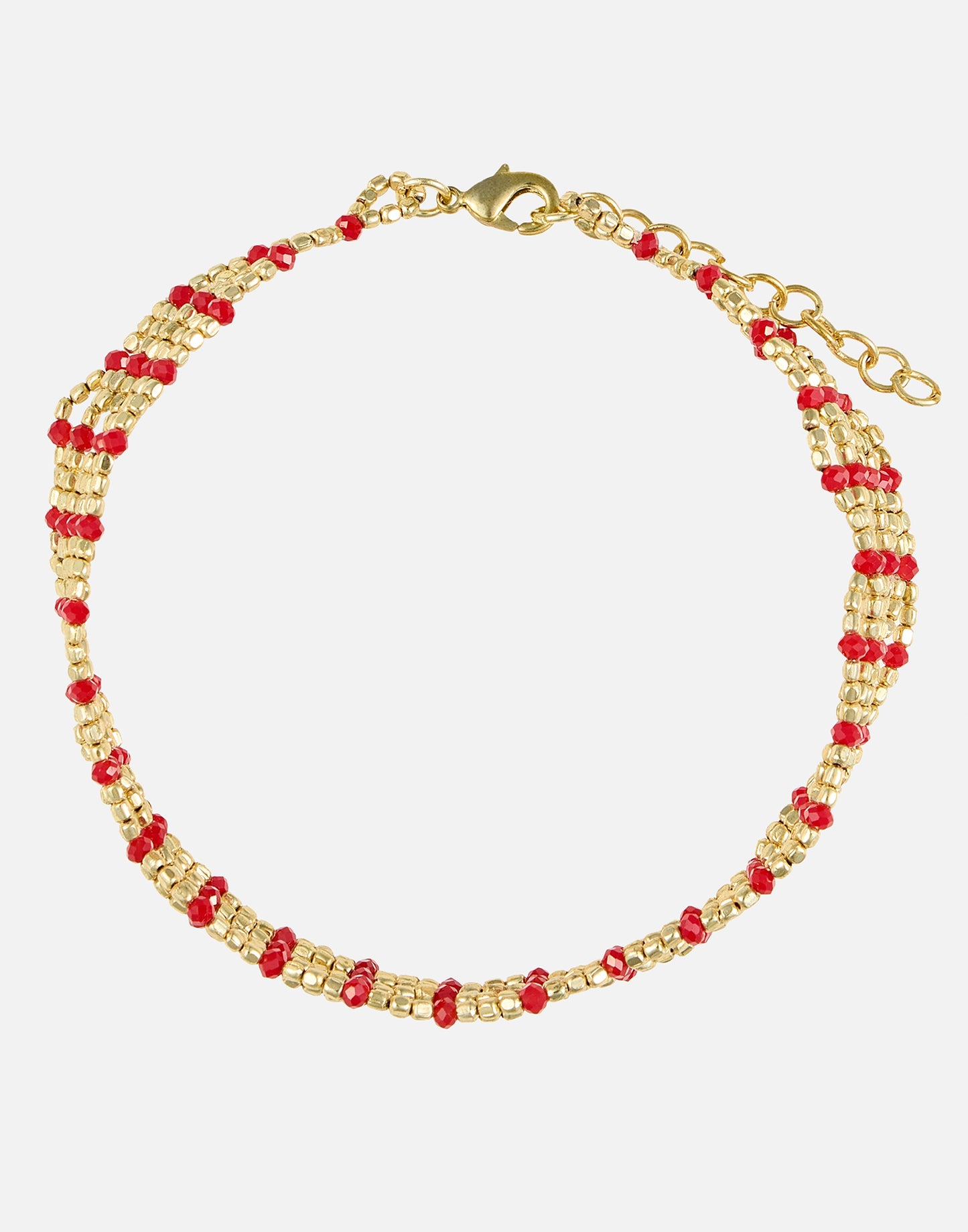 Bicolor beads choker