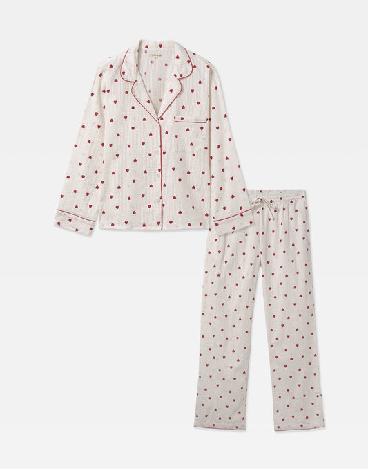 Pyjama Jaya cœurs pour enfants