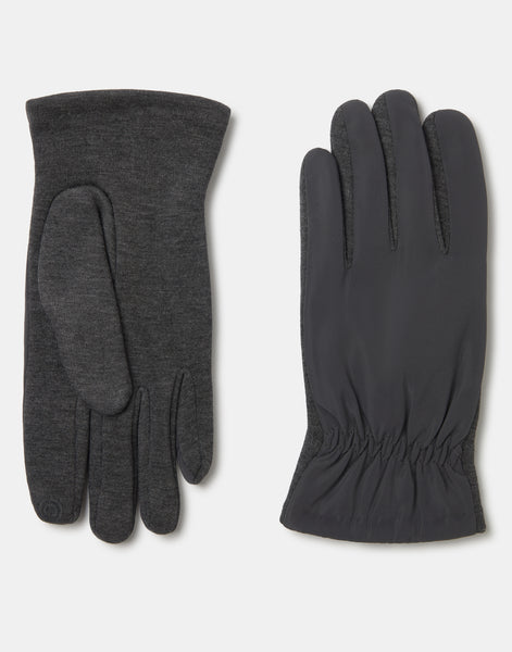 Gants tactiles combinés en nylon pour homme