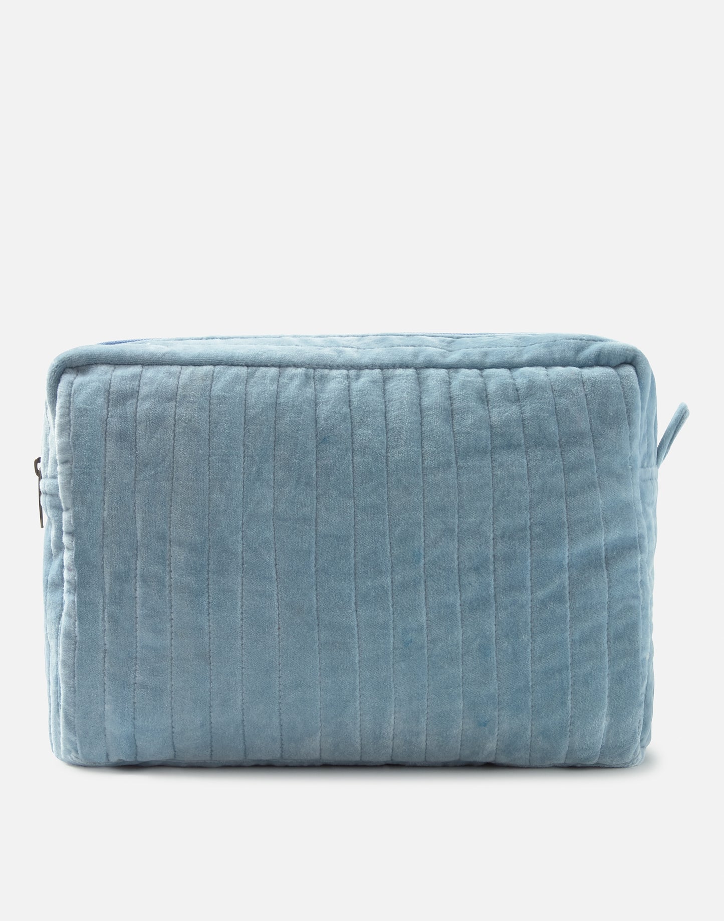 Large velvet toiletry bag