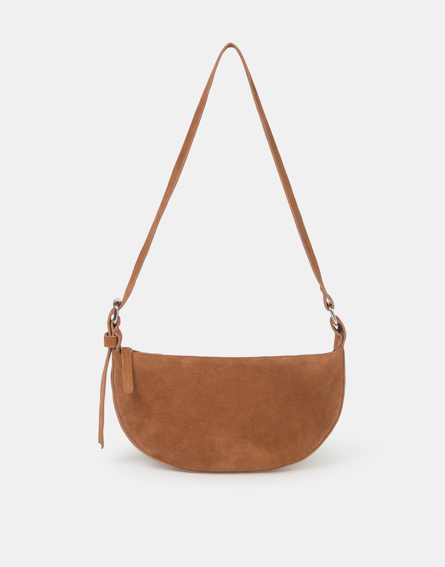 Suede shoulder bag