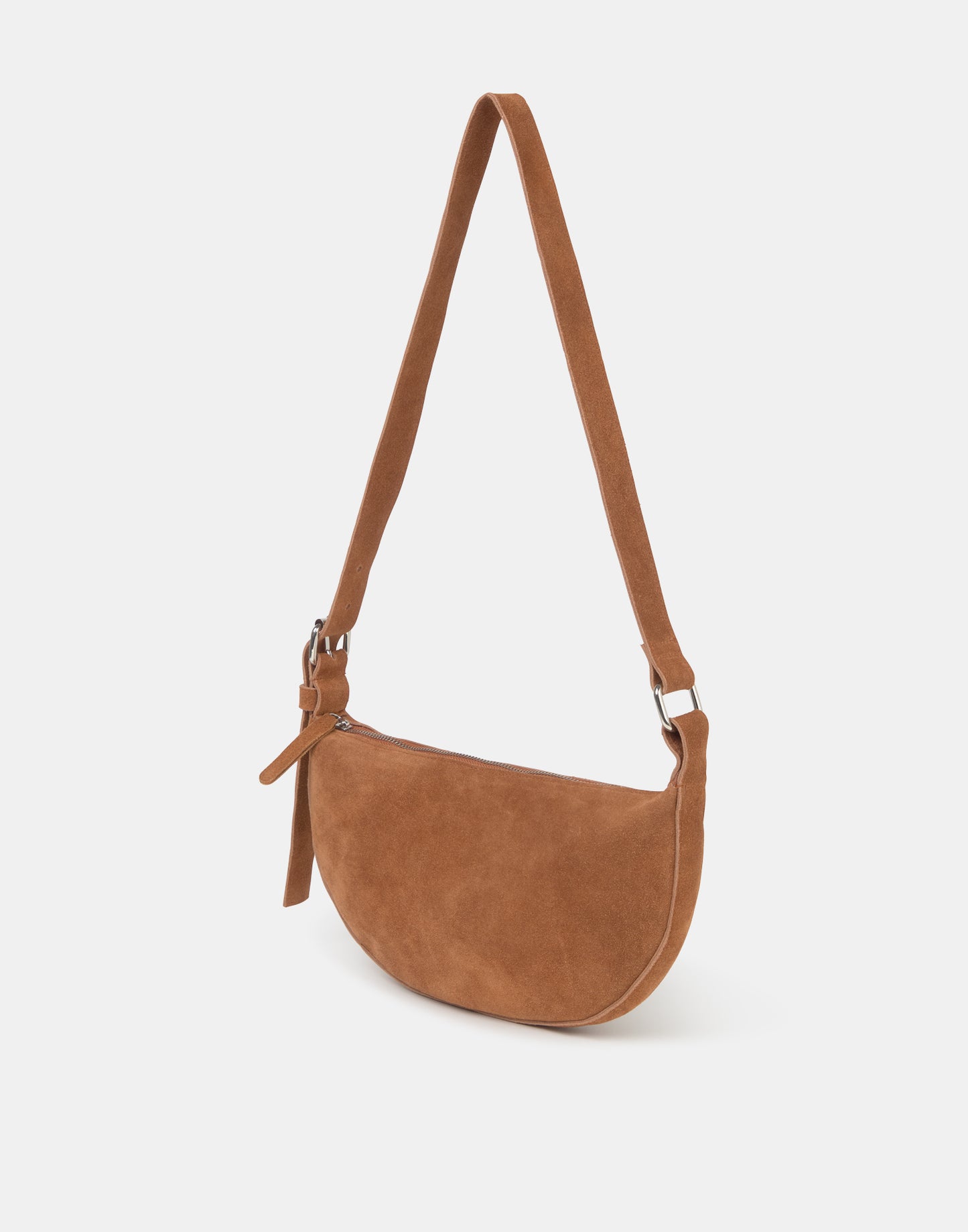 Suede shoulder bag