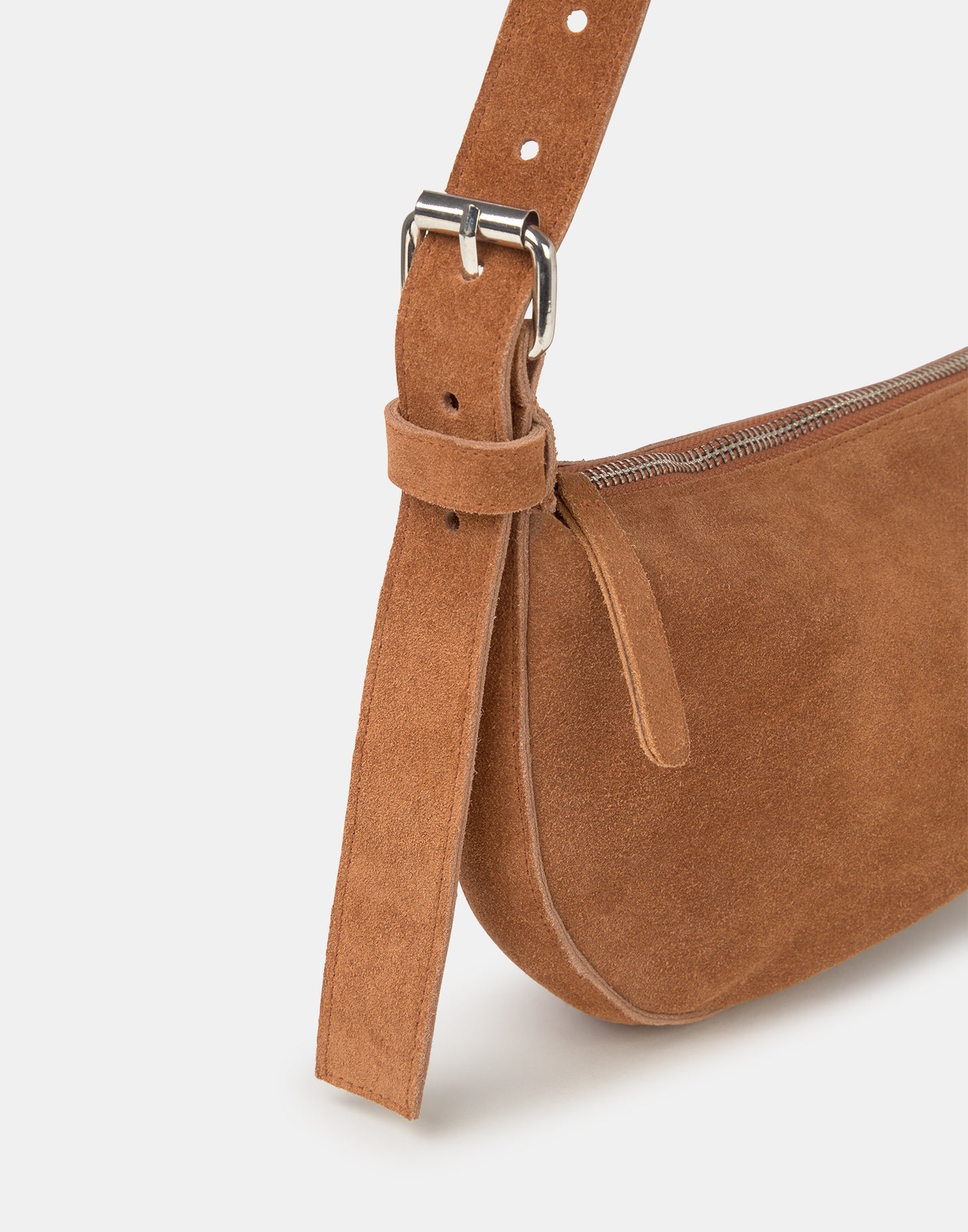 Suede shoulder bag