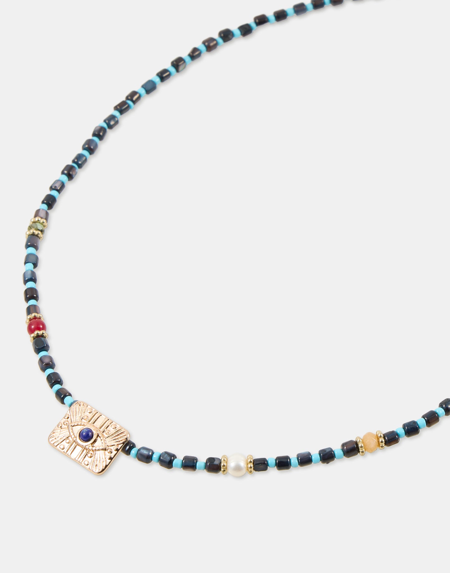 Turkish Eye Plate Necklace