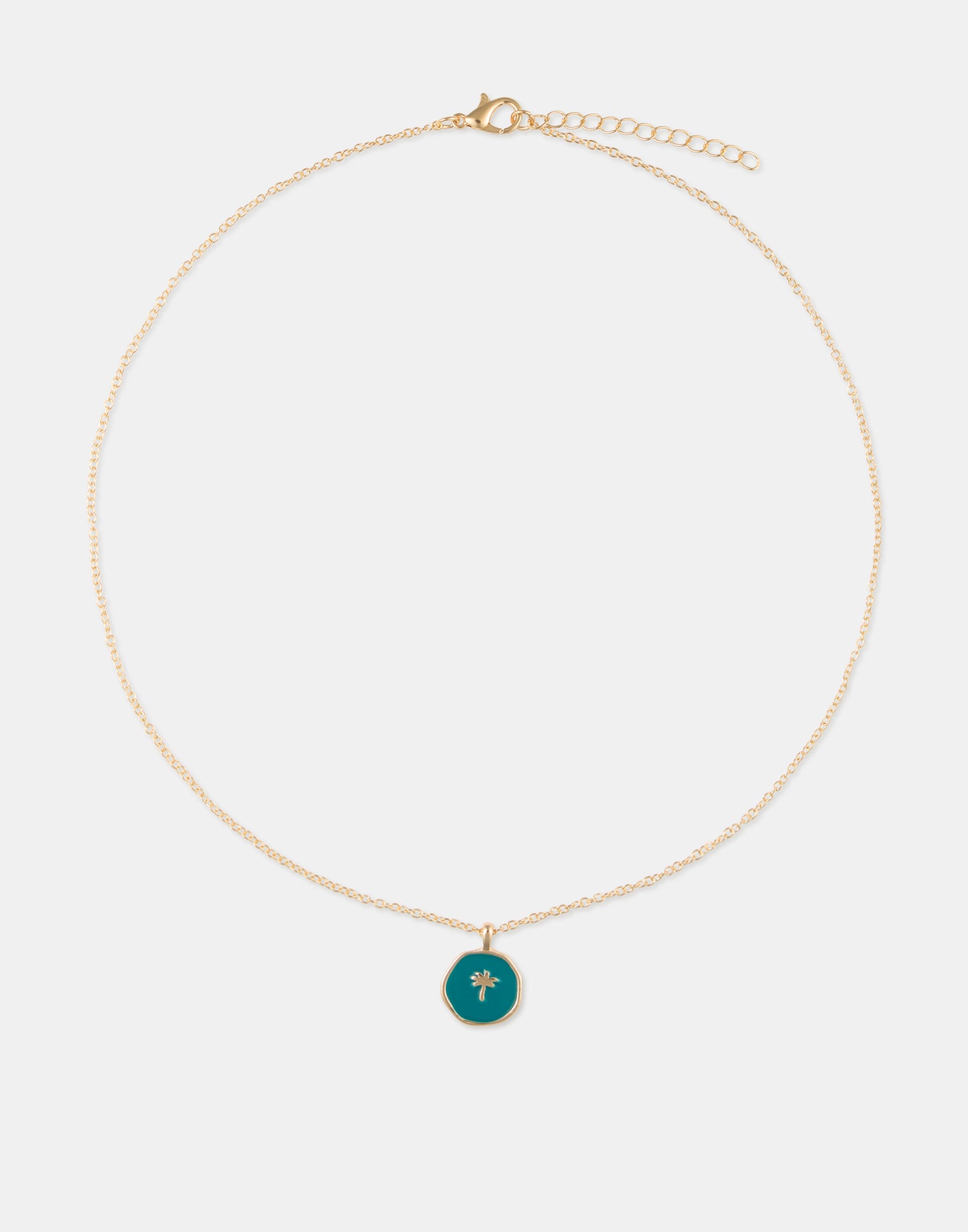 Collier charm émail