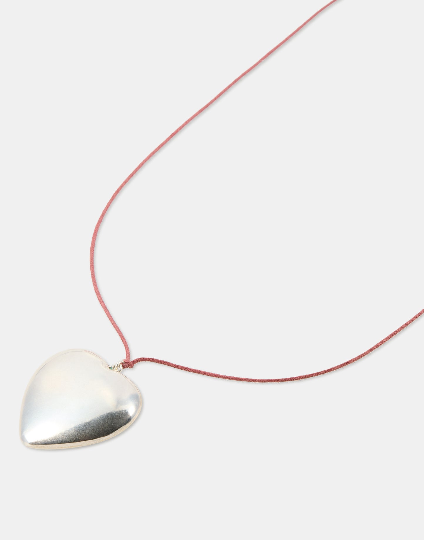 Collier Cœur Argenté en Fil