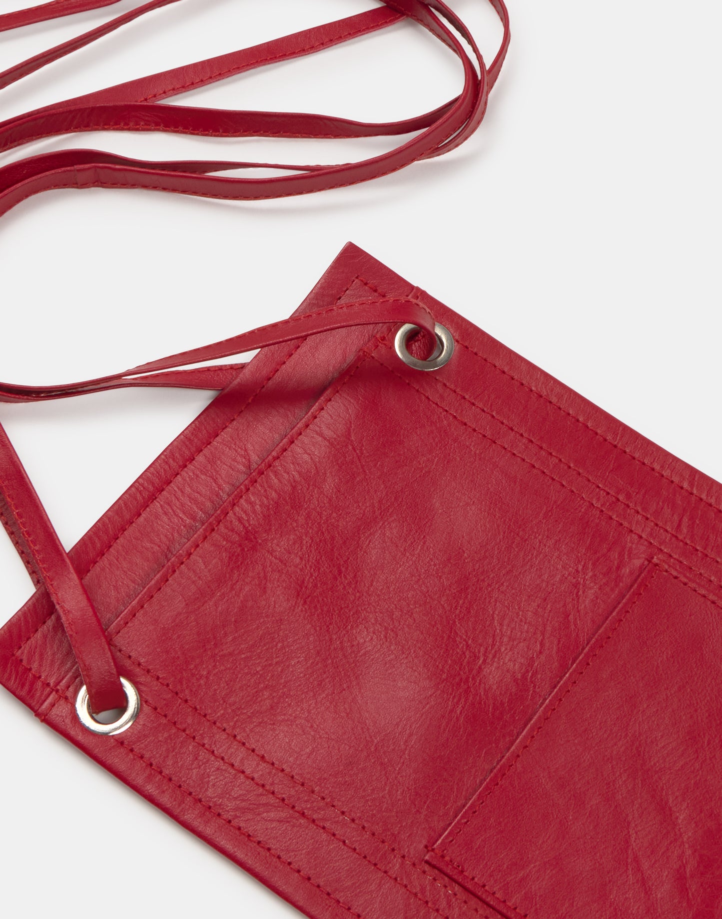 Sac en cuir rouge