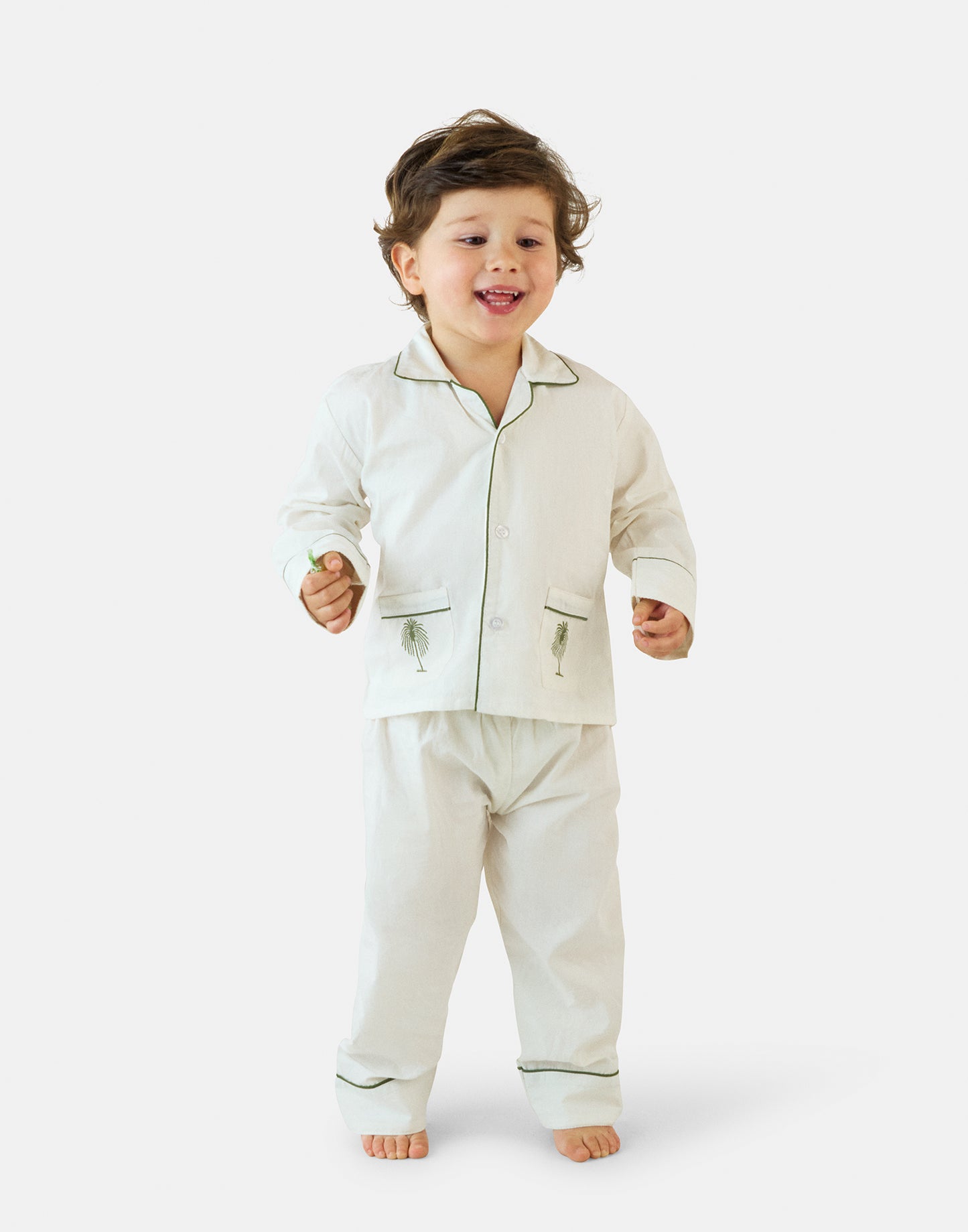 Pyjama palmiers en popeline pour enfants