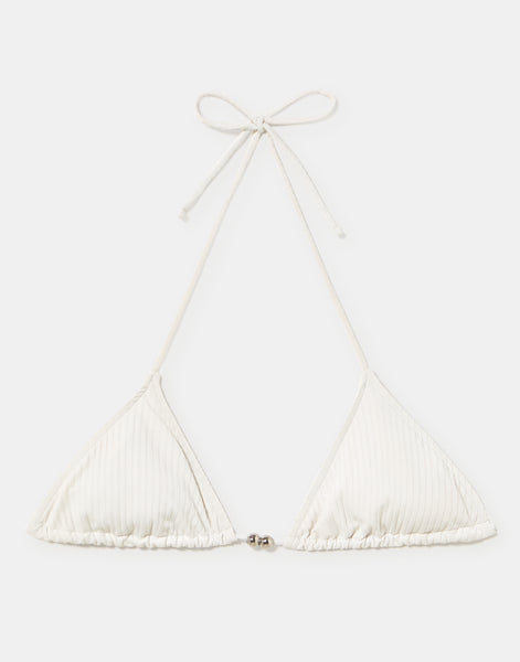 Top bikini bianco
