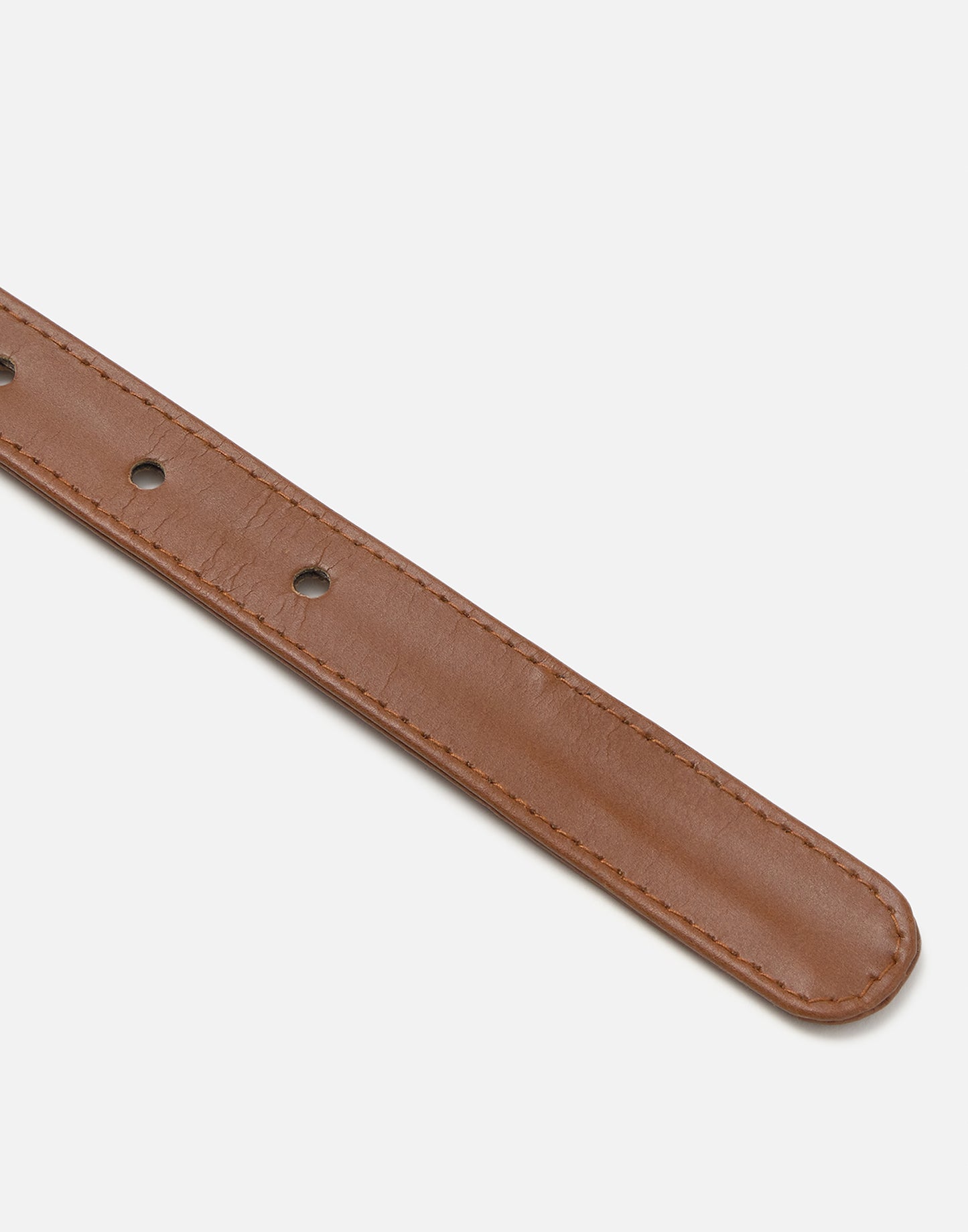 Leather belt with coins