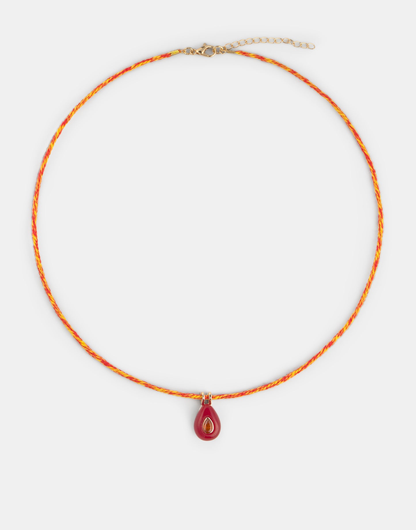 Collar charm piedra diamante