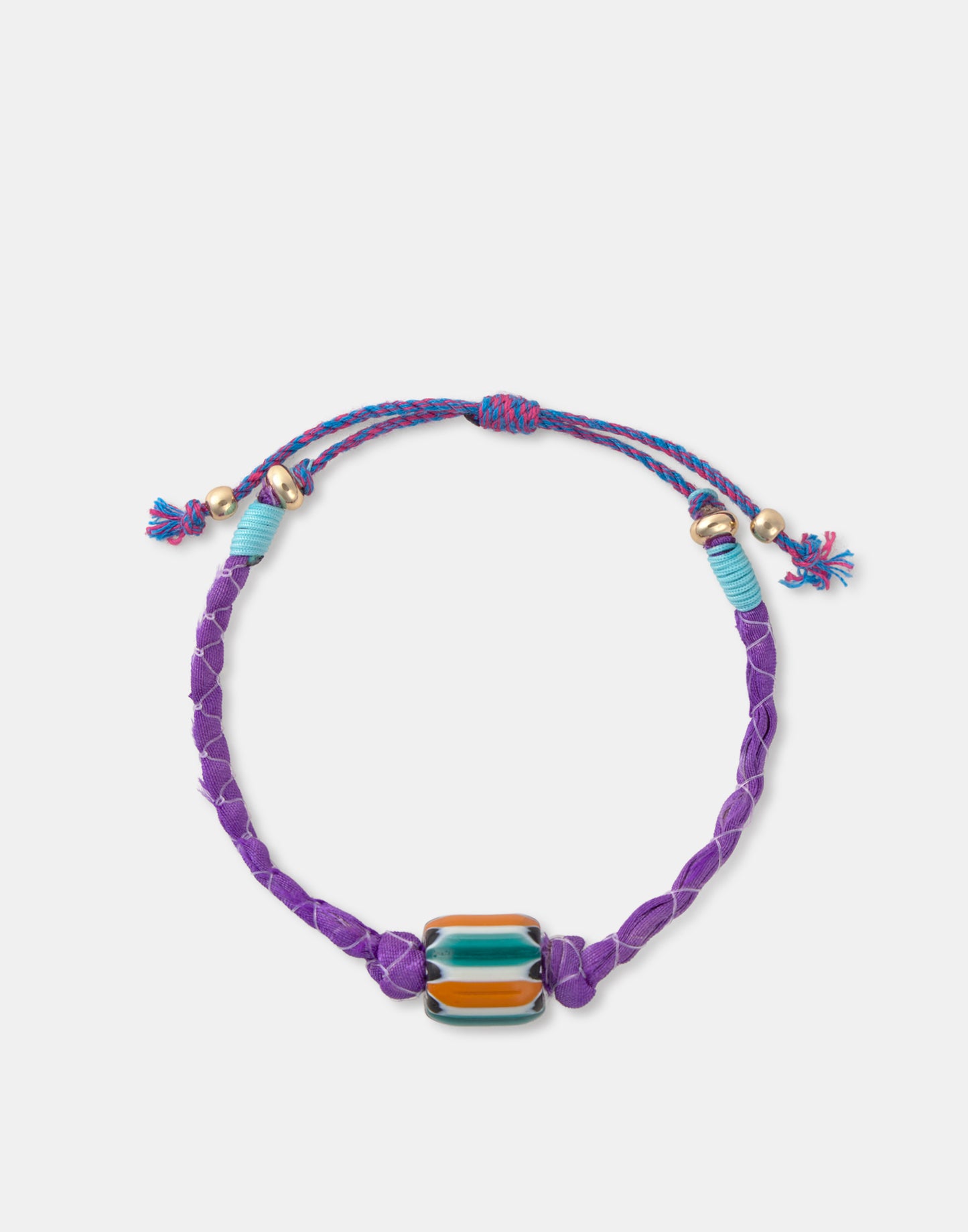 Bracciale in filo con charm in ceramica