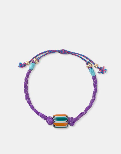 Bracciale in filo con charm in ceramica