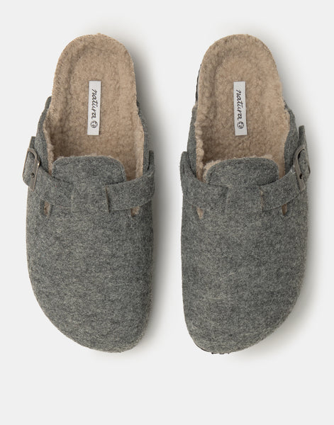 Zueco fieltro interior borreguito
