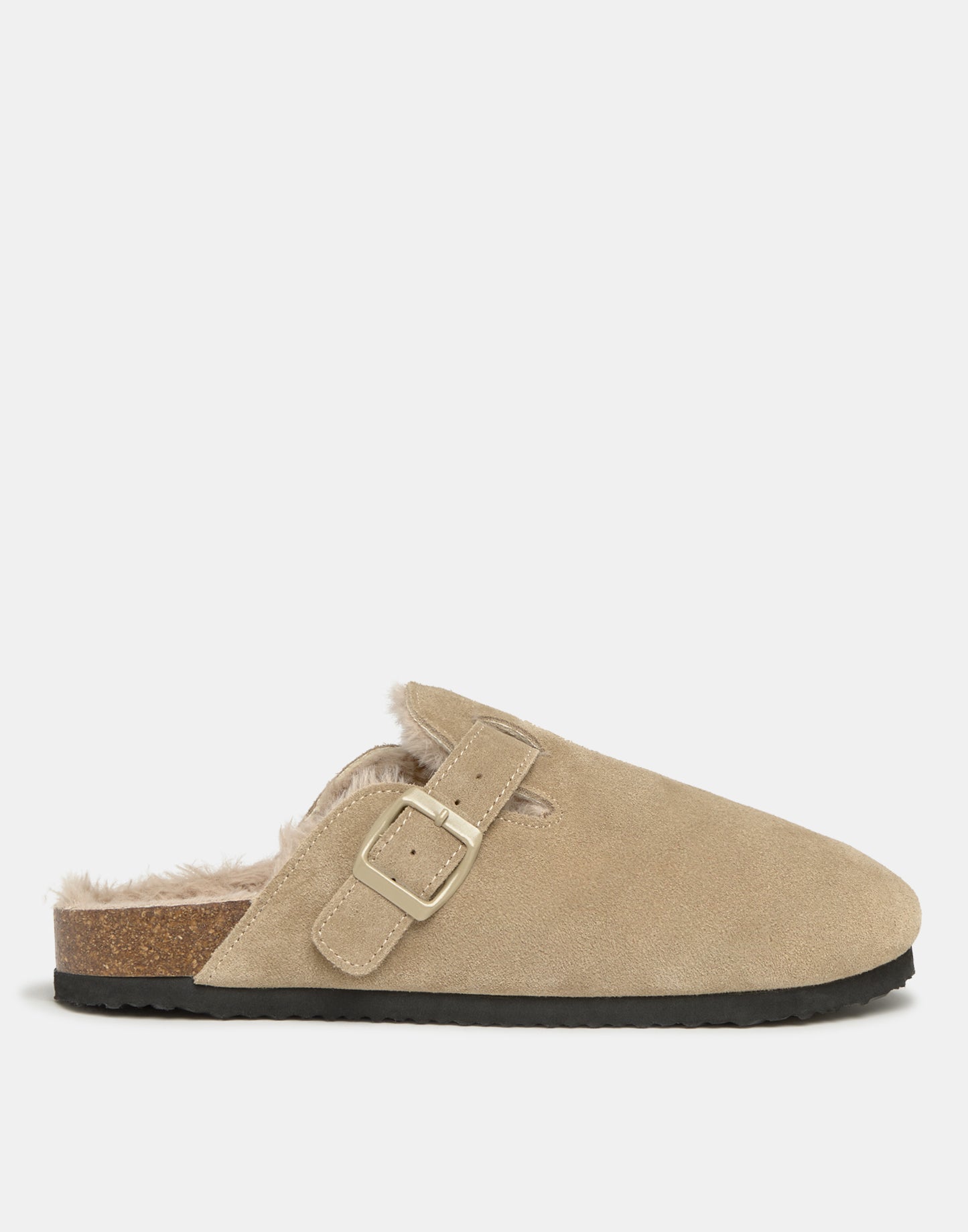 Zueco ergonómico piel interior pelo