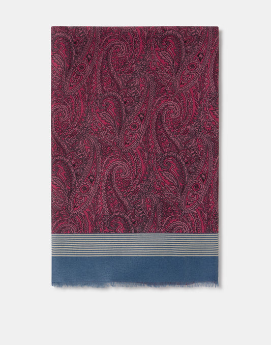 Pañuelo paisley viso raya
