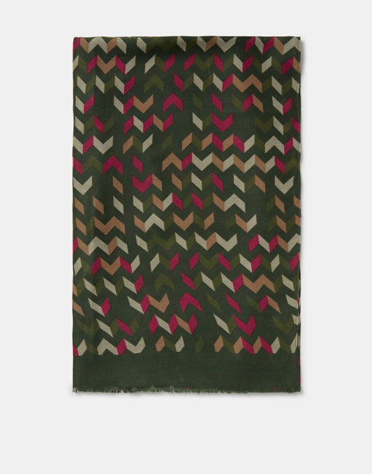 Pañuelo print geométrico