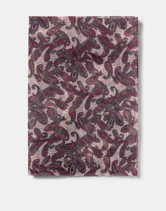 Pañuelo paisley fucsia