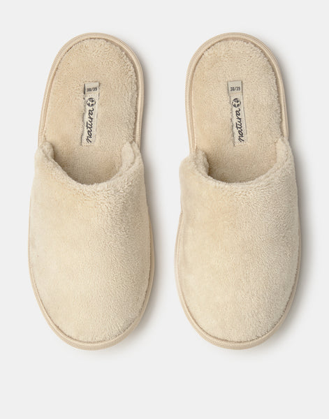 Chaussons ouverts basiques femme