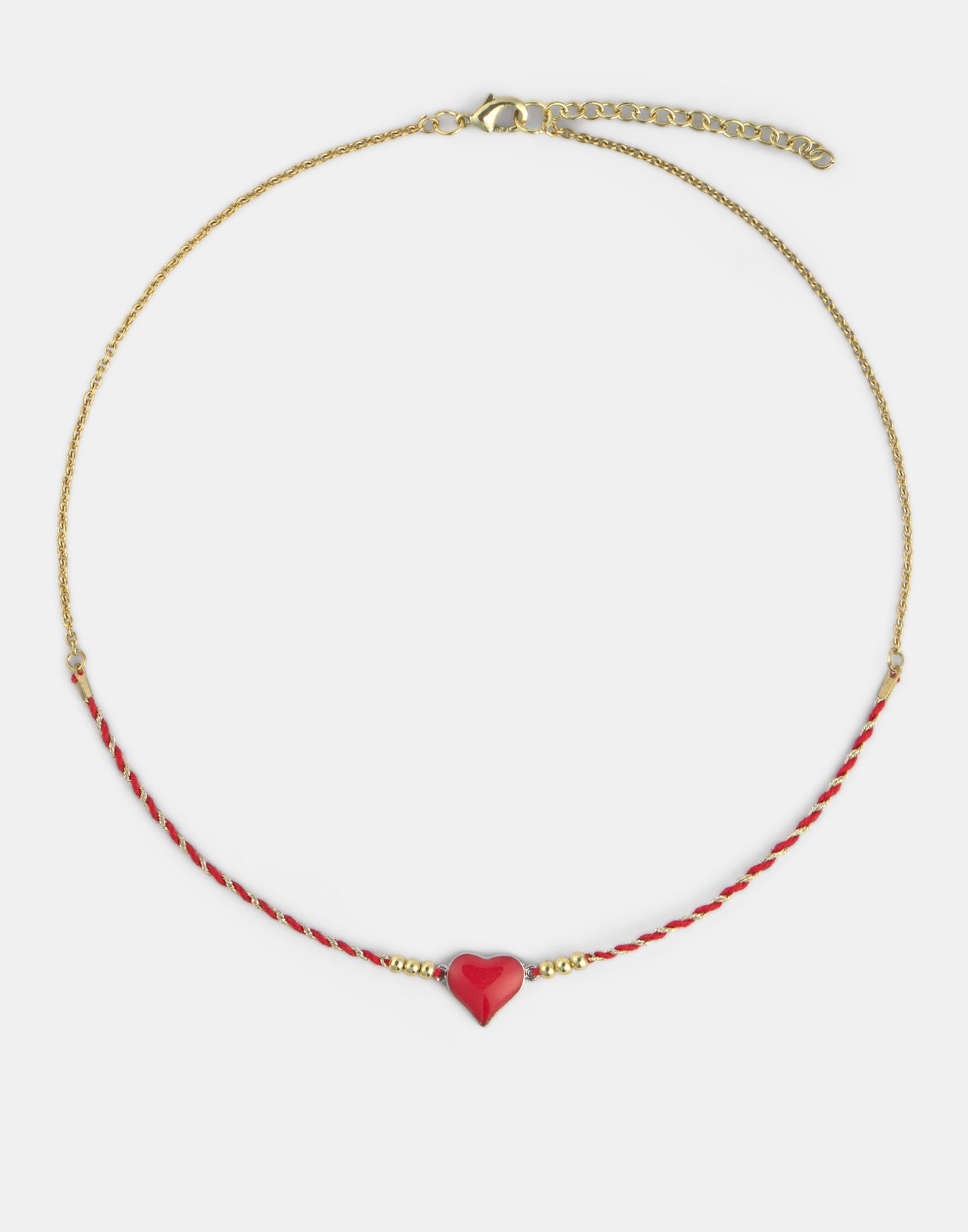 Collar corazón enamel
