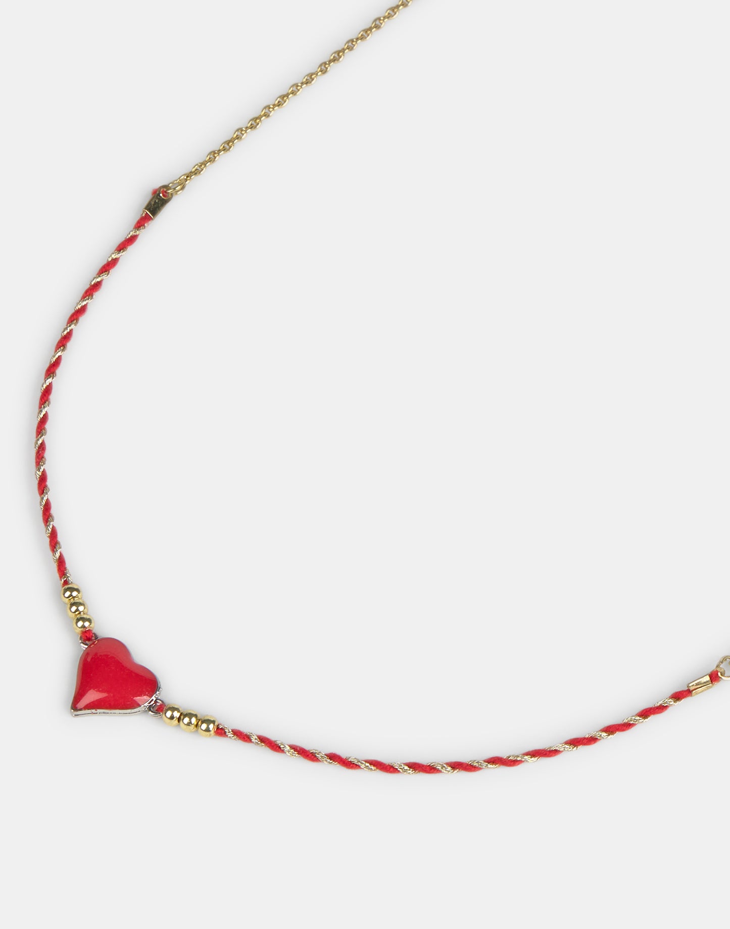 Collar corazón enamel