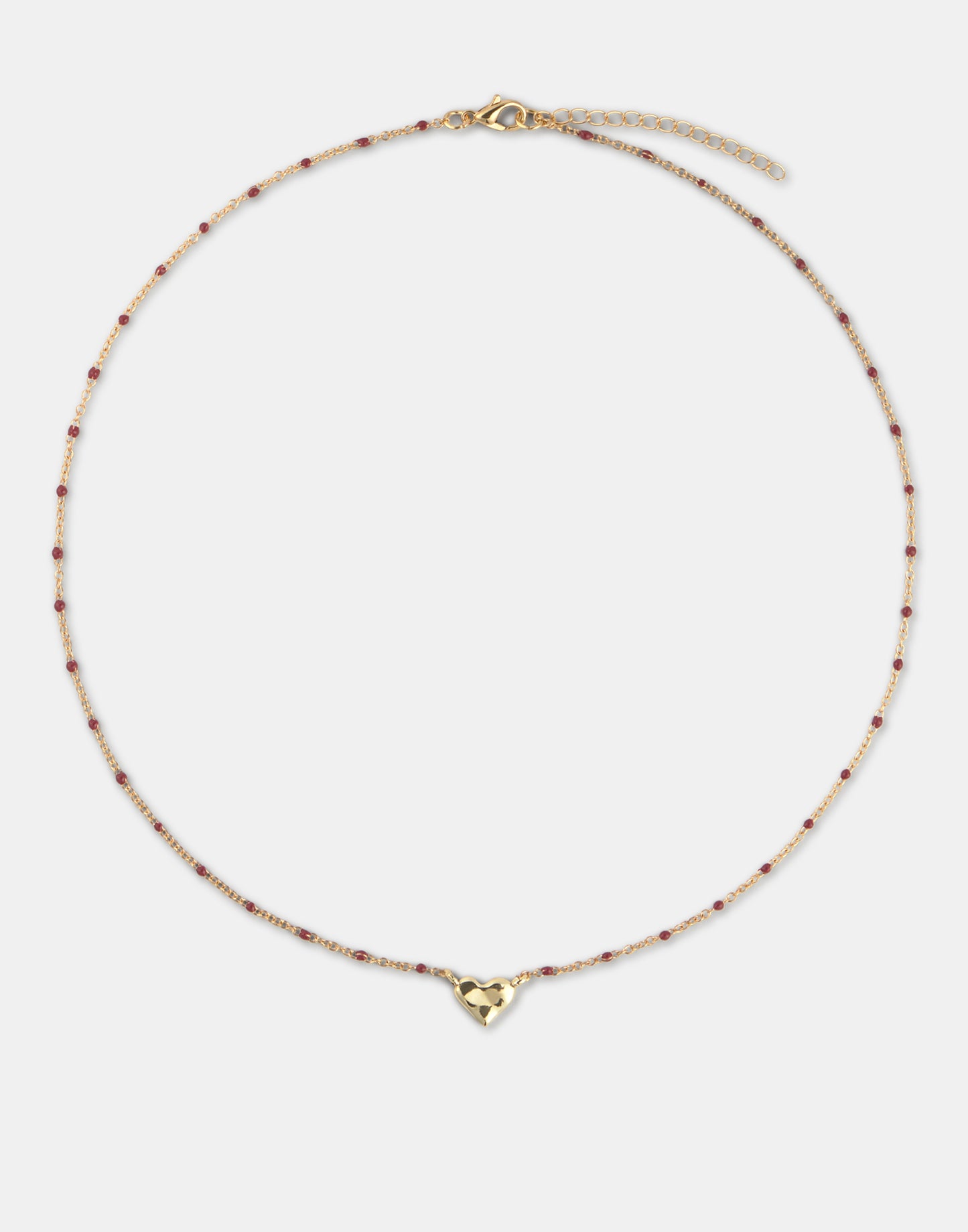 Collar corazón dorado