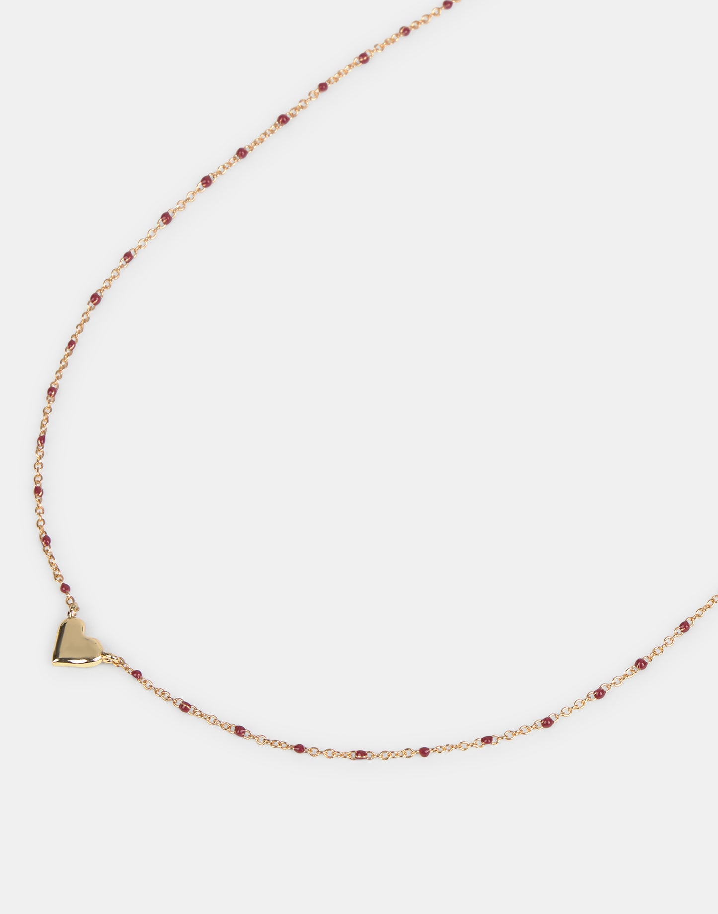 Collar corazón dorado