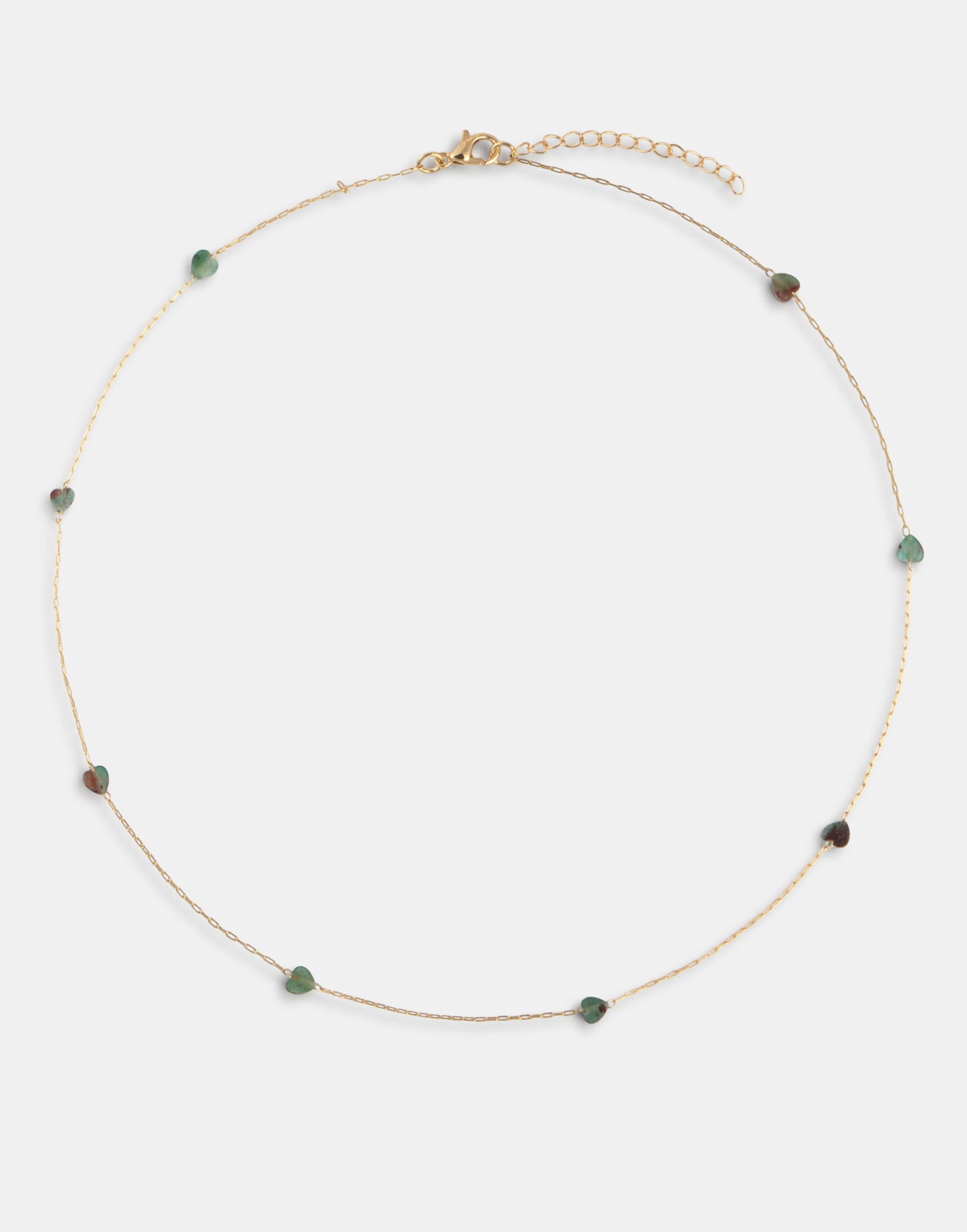 Collar corazón piedra