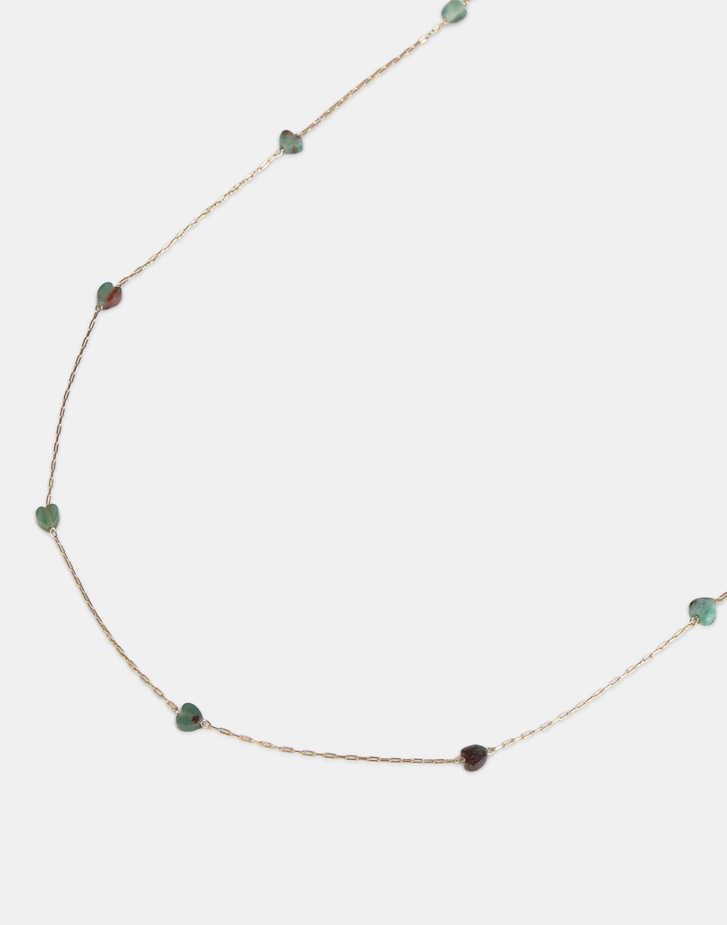 Collar corazón piedra