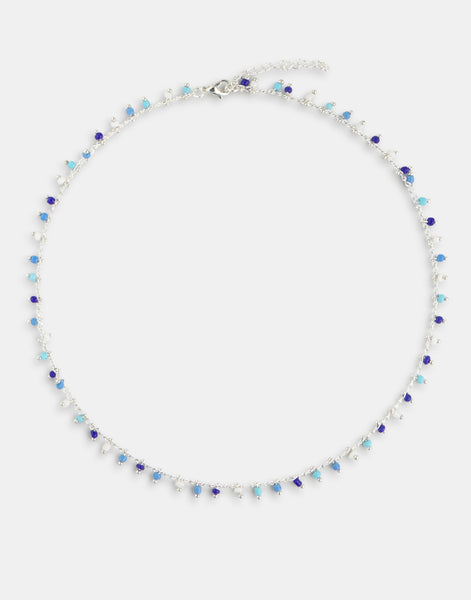 Collar multibolitas silver