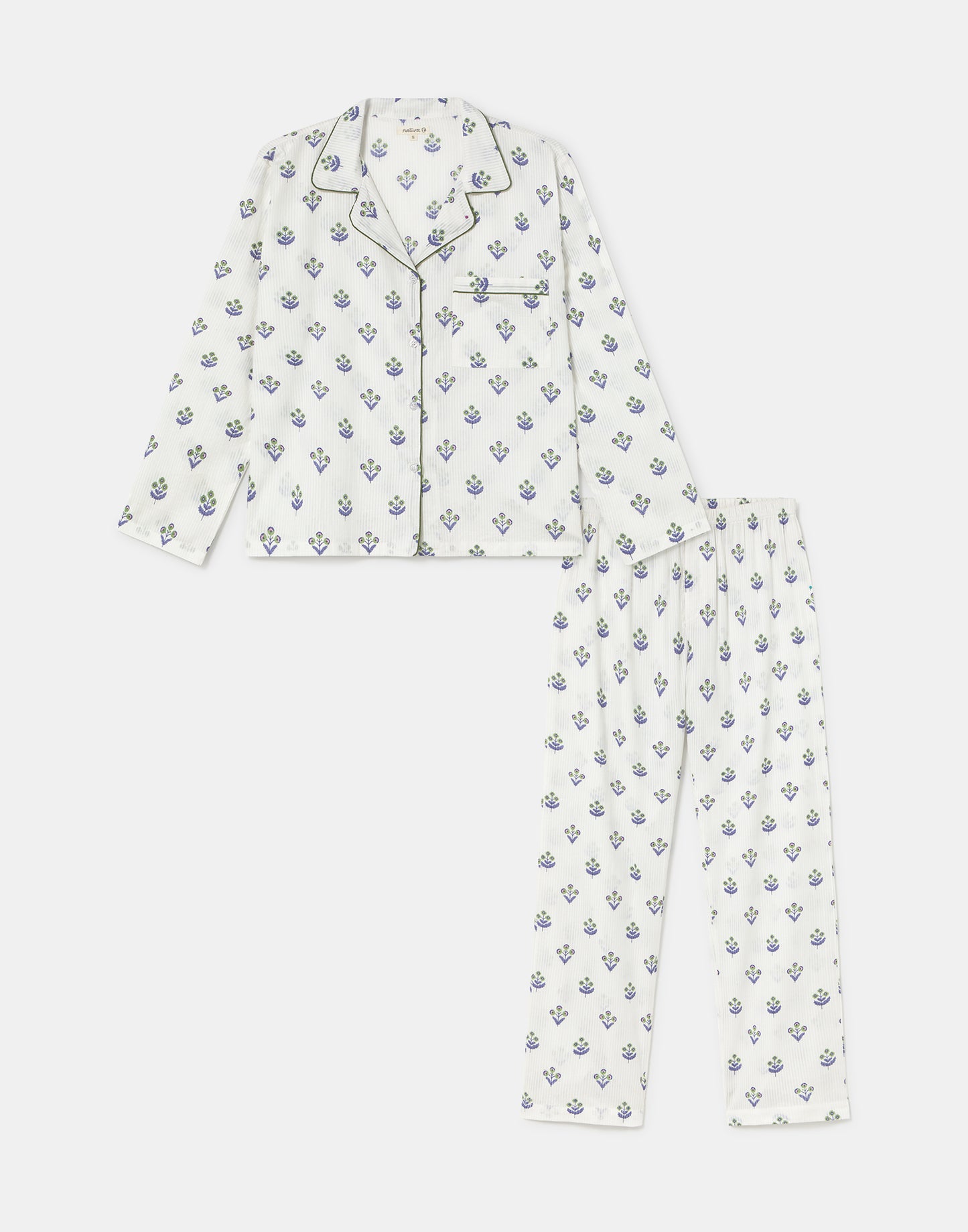Kids' Jaya Dobby striped pajama set