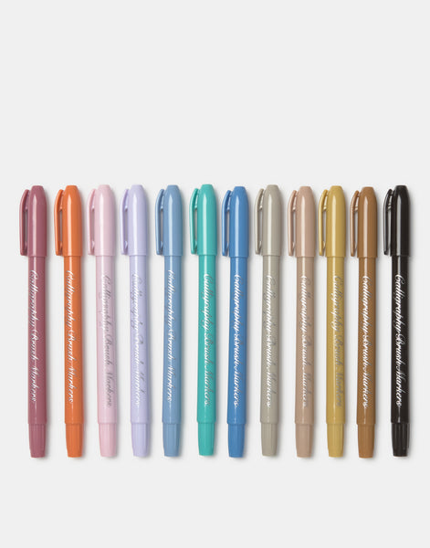 Pack 12 rotuladores caligrafía