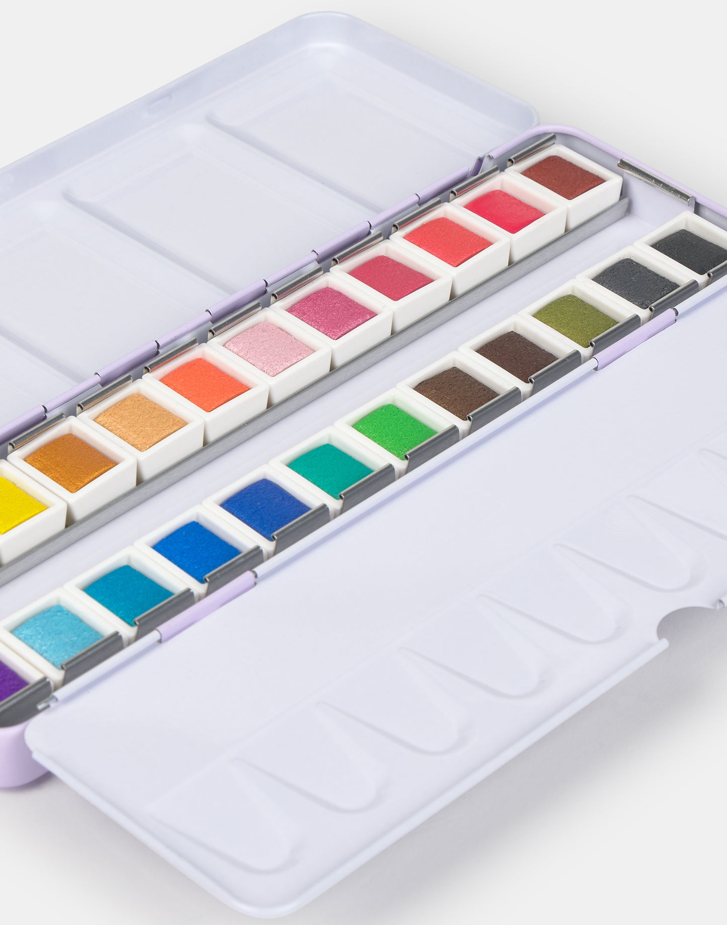 Boîte de 24 aquarelles brillantes