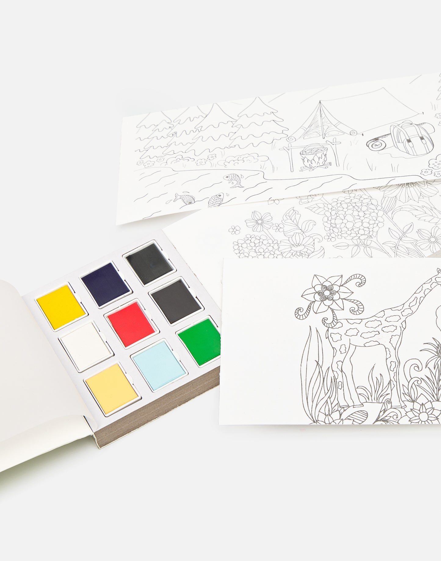 Set cuaderno para pintar con acuarelas