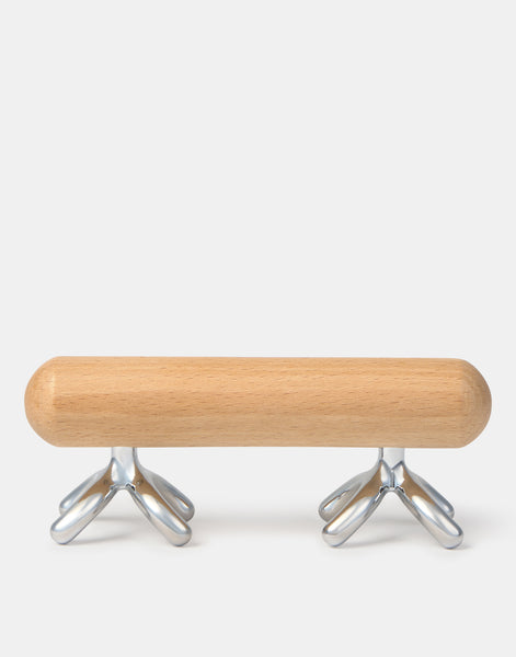 Masajeador espalda madera/metal