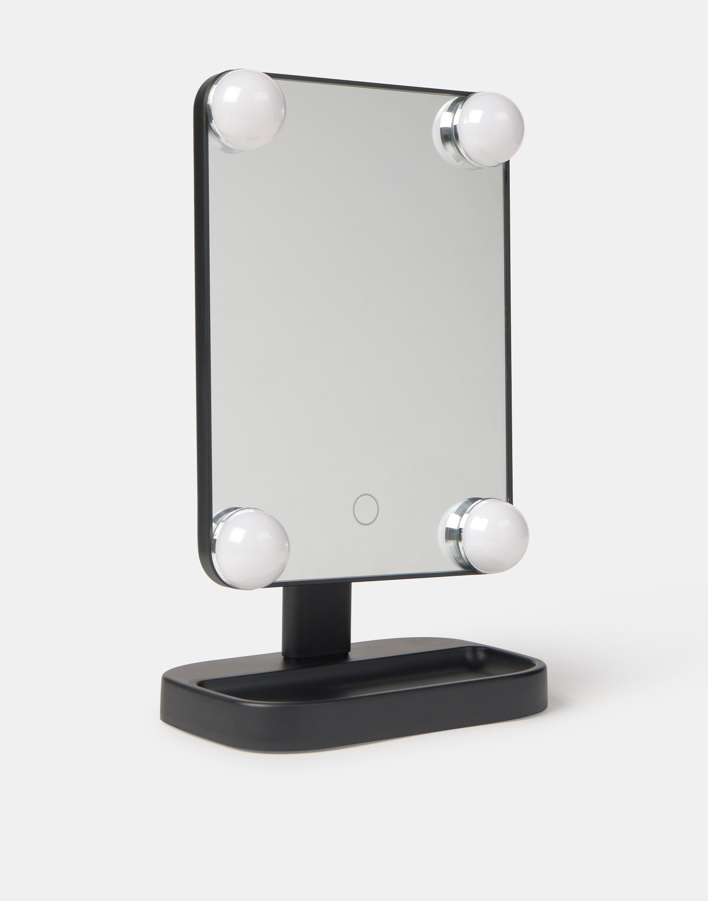 Tischspiegel mit 4 Glühbirnen