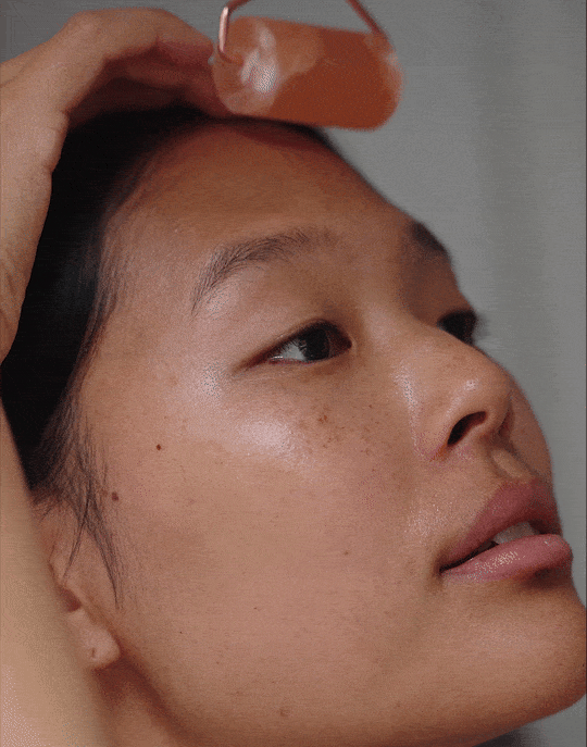 Gesichtsmassage-Roller aus Himalayasalz