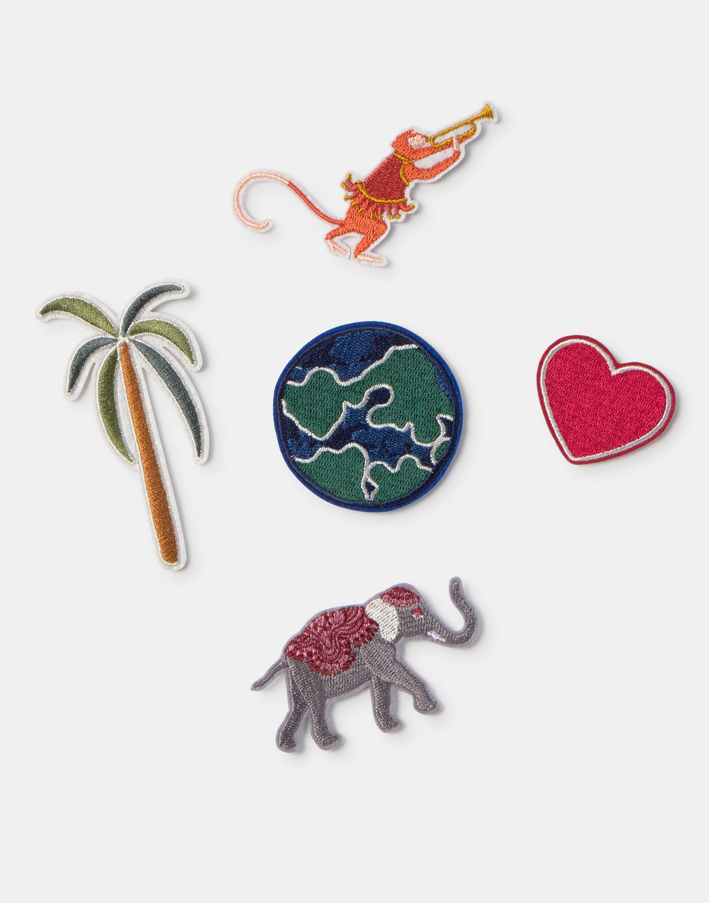 Set de 5 patchs India