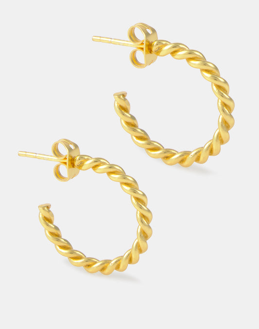 Pendientes aro textura