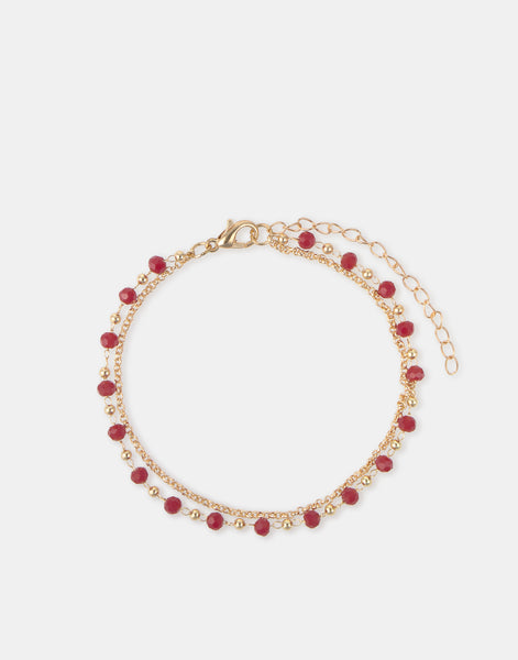 Pulsera doble bolitas