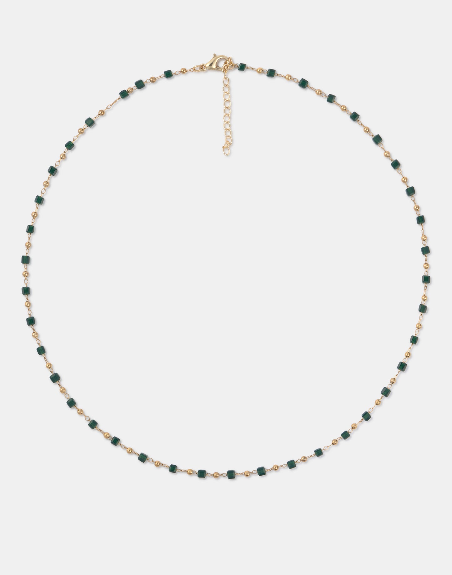 Collar cristales cuadrados