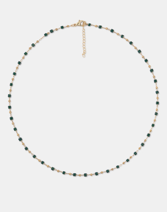 Collar cristales cuadrados